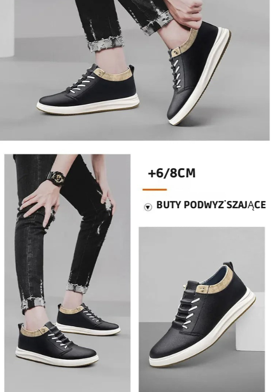 LUXUS | Casual buty +6CM +8CM