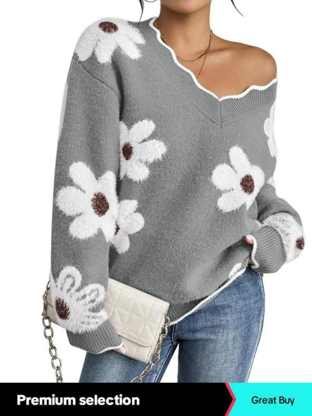 Aniela™ Sweter Cashmere Bloom