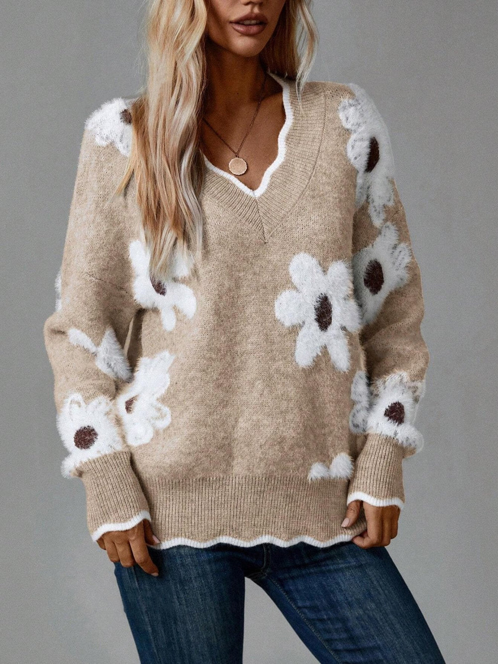 Aniela™ Sweter Cashmere Bloom