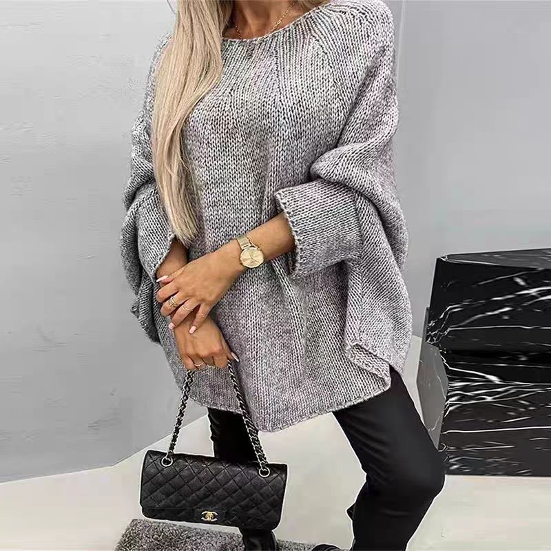 Stella™ Sweter oversize z dzianiny