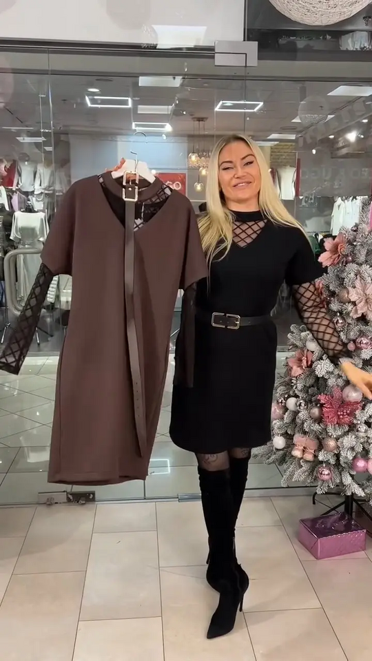 Natalia’s Style™ Elegancka sukienka na zimę i wiosnę